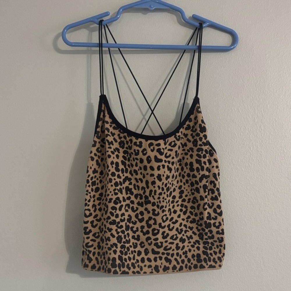 No Boundaries Leopard Print Cami Top